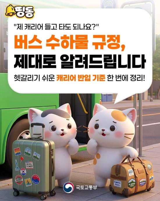 국토교통부, 버스 수하물 규정, 제대로 알려드립니다